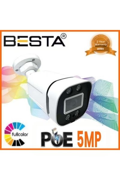 NW NessiWorld Ip Poe Bt-1240 5 Mp Warm Led Security Camera
