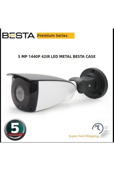 NW NessiWorld Premium 5 Mp 1440P 42 Led Metal Case Ahd Security Camera Kd-2209
