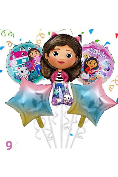 parti show Gabby Foil Balloon Set of 5