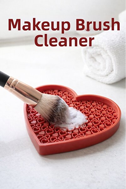 Deep Sweet Premium Brush Washing and Cleaning Plate with Heart Design - Hard ...