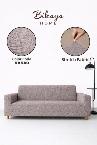 Bikaya Home Maxi Strech Waterway Seat Cover |   3+3+1+1 Seating Group |   Ela...
