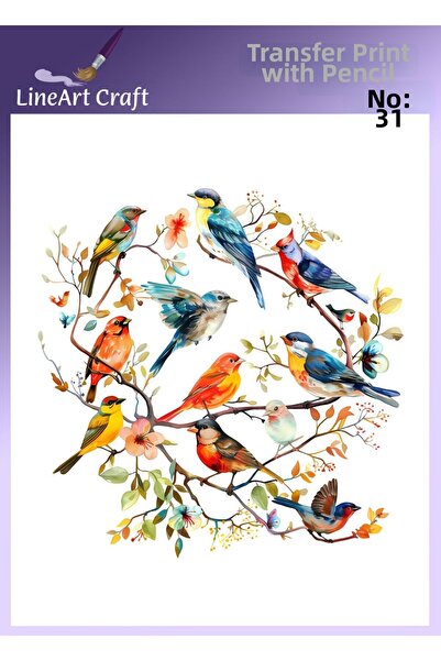 LİNEART Iron-On Transfer Printing & Fabric Transfer No:Kmş31-18X20Cm