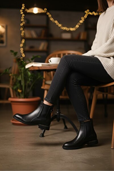 Mammamia Cizme de damă - Piele naturală - Culoare neagră - Cizme stilizate - ...