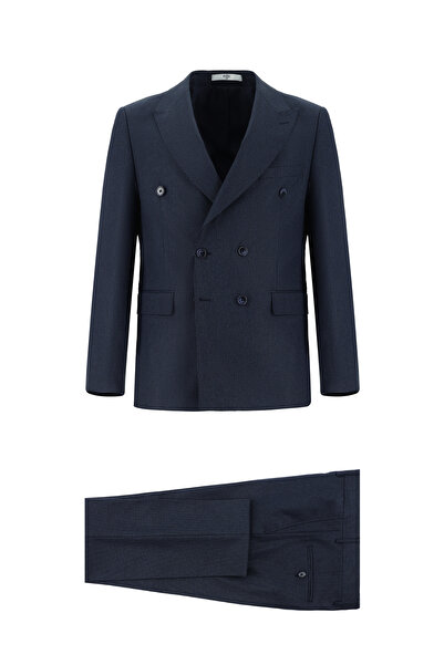 Kiğılı بدلة 7 دروب سليم فيت بقصة ضيقة ومقلمة بصفين من الأزرار