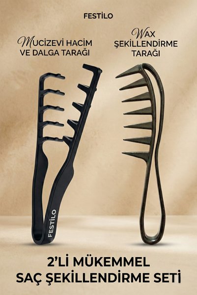 FESTİLO Mucizevi Tarak Ve Wax Tarağı 2li Set