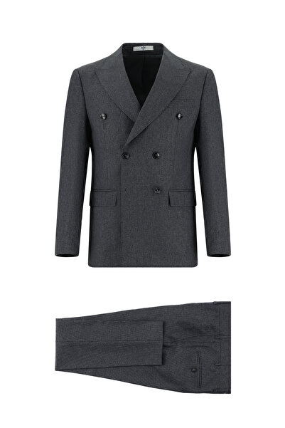 Kiğılı بدلة 7 دروب سليم فيت بقصة ضيقة ومقلمة بصفين من الأزرار