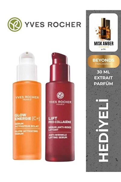 Yves Rocher Aydınlatıcı ve Cilt Sıkılaştırıcı Bakım Serum Seti + Beyonds Misk...