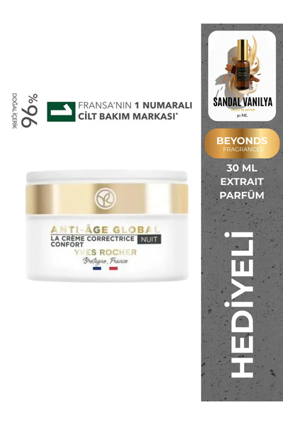 Yves Rocher Cilt Yenileyici ve Sıkılaştırıcı Gece Kremi Anti Aging Bakım + Be...