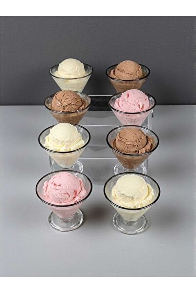 AR HOME وعاء آيس كريم زجاجي