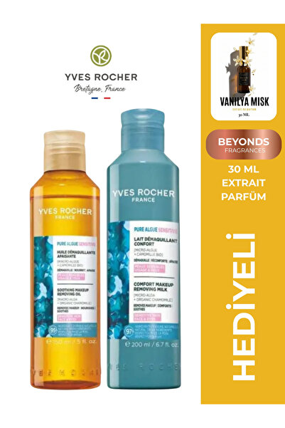 Yves Rocher Hassas Ciltler İçin Derin Temizlik Seti Makyaj ve SPF Arındırıcı ...