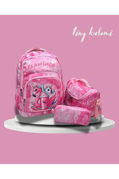 Tiny Kulomi First School Bag 3-Piece Tiny Set Boys' Primary School Bag Car Pa...