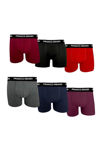 FRANCO RENZO Pánské 6dílné luxusní boxerky z bavlny a lycry