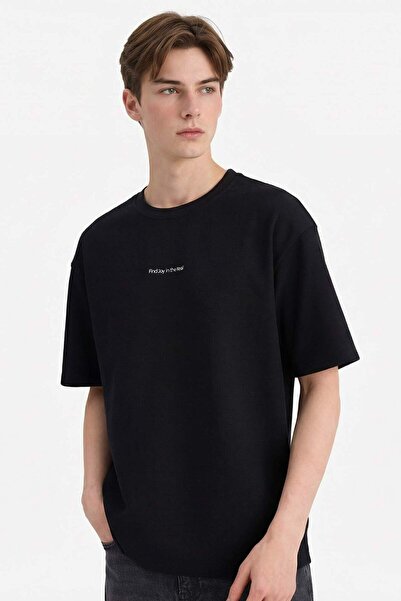 DeFacto Breathable Boxy Fit T-Shirt D5875Ax25Sp