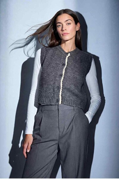 DeFacto Oversized Wide Fit Crew Neck Vest H0753Ax25Wn