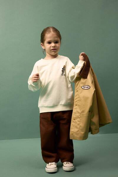 DeFacto طقم قماش سويت شيرت للأطفال الأولاد مكون من قطعتين G6390A526SP