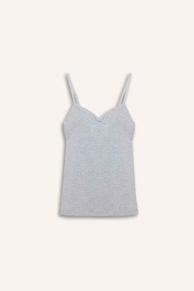 DeFacto İp Askılı Pedli Pamuklu Atlet-fall In Love N6090az25sp