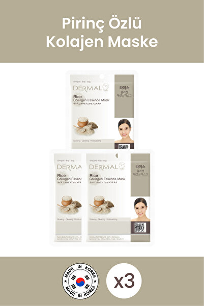 Dermal Arındırıcı, Nemlendirici Ve Ton Eşitleyici Pirinç Özlü Kollajen Maske ...