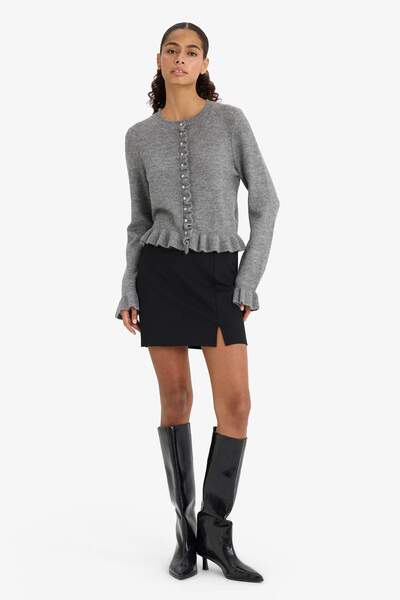 DeFacto Μίνι φούστα με σχισμή A-Line W9018az23sp