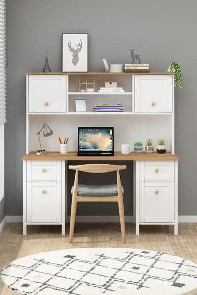 Avmpark Sobre Raflı Bilgisayar Masası Çekmeceli Kitaplıklı Çalışma Masası