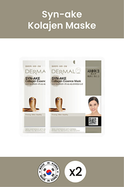 Dermal Sıkılaştırıcı Yaşlanma Karşıtı Syn-ake Kolajen Maske Seti 2 Adet