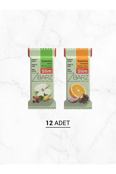 Zbarz Slim Guarana Elma & Portakal Karışık Kutu (12'li)