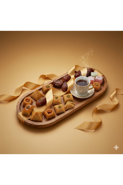 KB صينية خشبية بنية بيضاوية الشكل، صينية قهوة لتخزين الوجبات الخفيفة، 29×10.5...