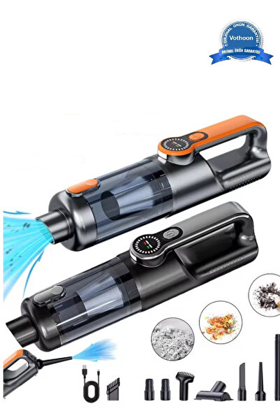 Kanonik Education مكنسة كهربائية للسيارة مزودة بإضاءة لاسلكية بقوة شفط 22.000...