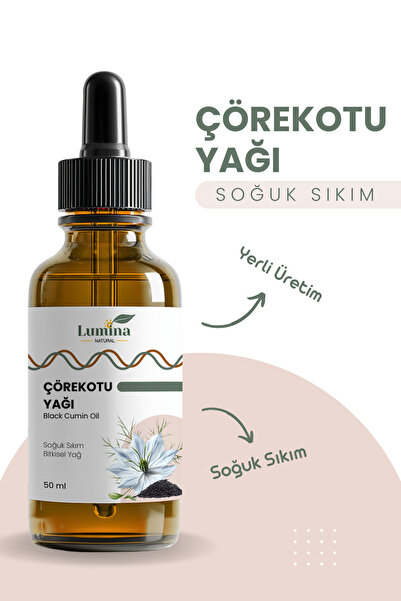 LUMİNAOİL Çörekotu Yağı ( Çörekotu ) 50 ML %100 Soğuk Press