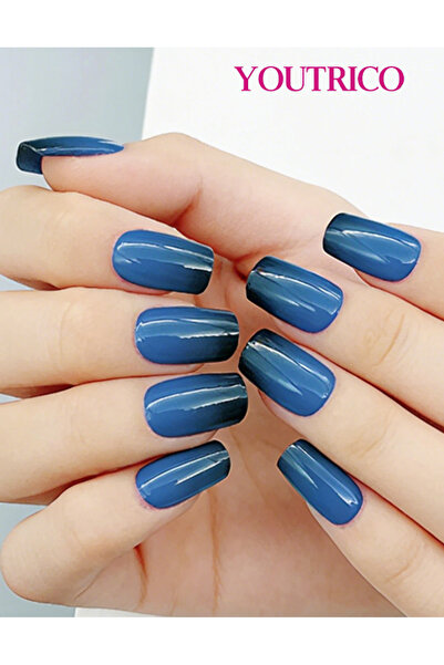 Youtrico 16 Fingers Glitter Nail Polish Stickers Self-Adhesive DIY