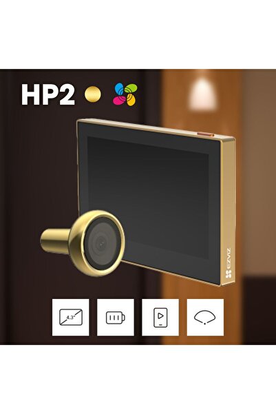 EZVIZ HP2, 1080P 2MP, Canlı Görüntü İzleme, 4.3" Ekranlı, Wi-Fi'li Kapı Görün...
