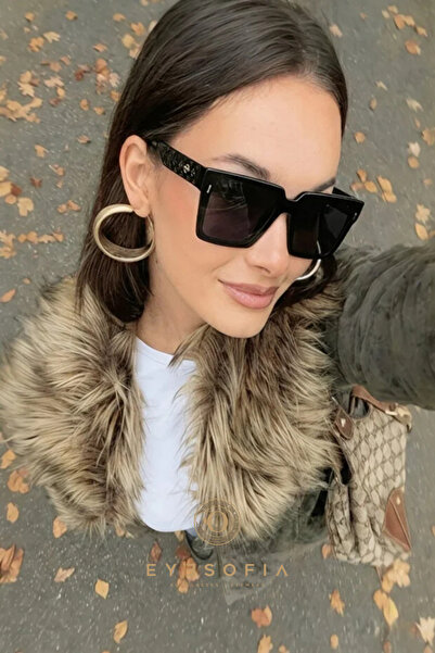 Eyesofia Fiore Black New Season Vintage نظارات شمسية نسائية فاخرة شعبية