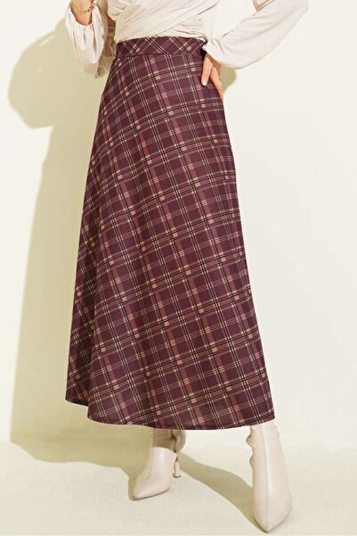 Bestenur Fusta tricotată în carouri 1680 - Prune