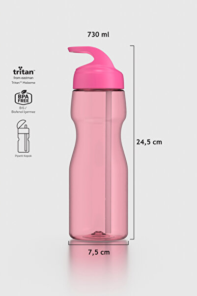 Renga Moly 730 ml Tritan Pipetli Matara 912115 Fuşya