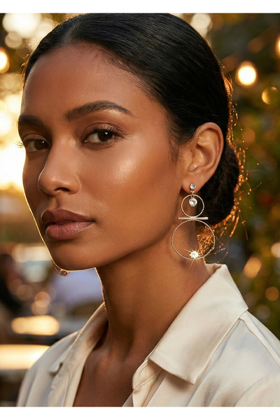 Duke Nickle حلق بحجر الزركون Dbkp2026