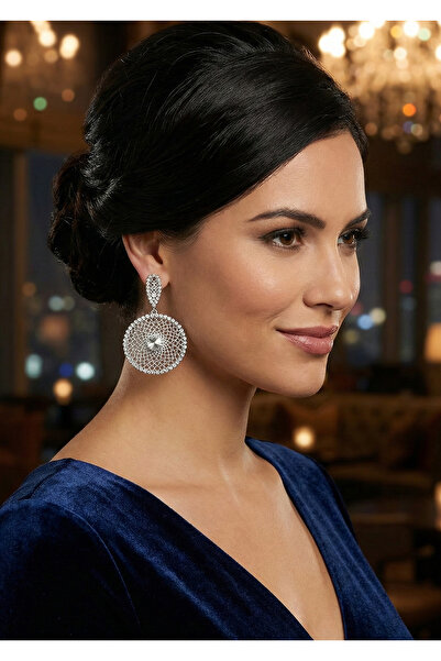 Duke Nickle حلق فضي مرصع بأحجار الزركون Rdpk5070