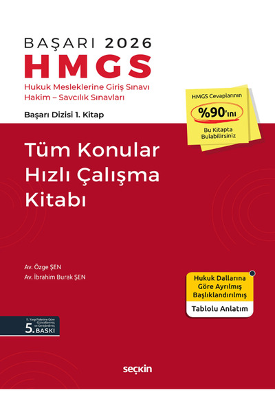 Seçkin Yayıncılık BAŞARI – HMGS Tüm Konular Hızlı Çalışma Kitabı-2026