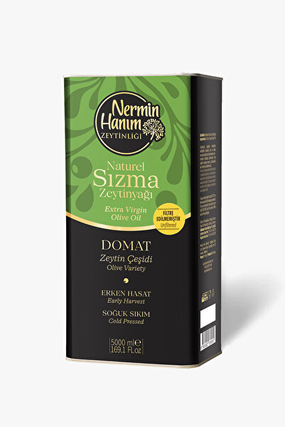 Nermin Hanım Zeytinliği Domat - Filtresiz Erken Hasat Soğuk Sıkım Zeytinyağı ...