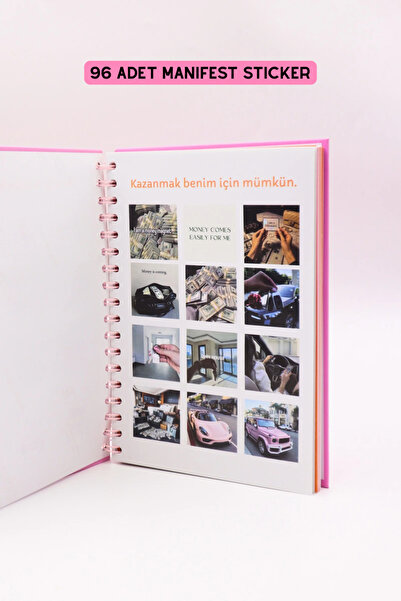 EFBUTİK MANİFESTLE Manifest Günlüğü Ajanda Pembe S3