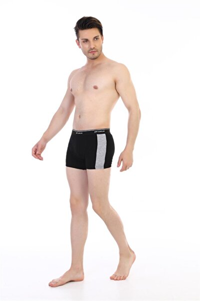 Çift Kaplan 850 Men's Elastane Boxers with Piping