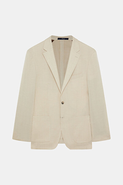 W Collection BEJ DÜĞMELİ YÜN CEKET