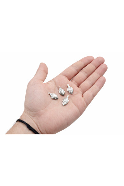 Flower 20 Adet - 10x20 Mm Kolye Ucu Yaprak, Metal Kolye Ucu, Yaprak Figür, Ya...