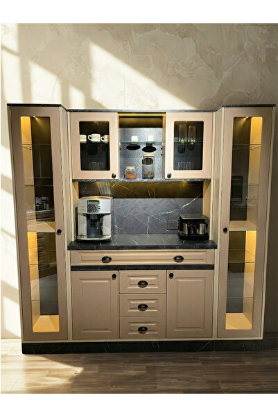 Avm 24 Mikel Masalı Kahve Köşesi Led Aydınlatmalı %100 Mdf Ücretsiz Montaj 20...