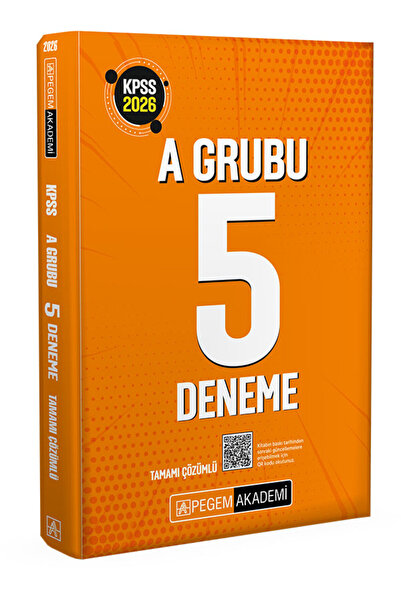 Pegem Akademi Yayıncılık KPSS A Grubu Tamamı Çözümlü 5 Deneme