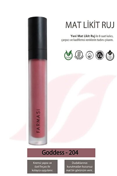 Farmasi Mat Likit Ruj 4 Ml Goddess 204 204