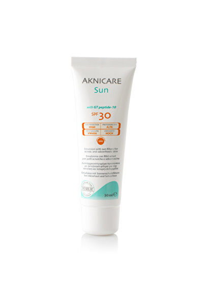 SYNCHROLINE Aknicare Sun SPF30 Akneye Eğilimli Ciltler İçin Güneş Koruyucu Kr...