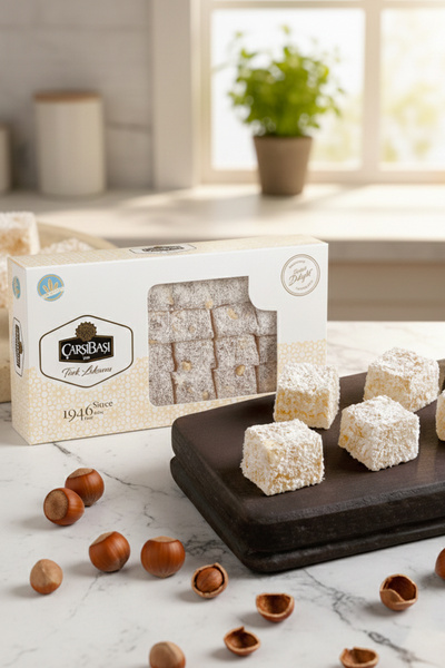 çarşıbaşı حلوى لوكوم خالية من الغلوتين بالجوز الهند 500 جرام