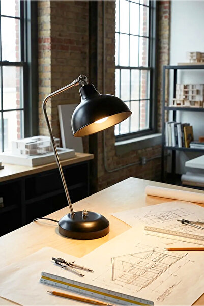 HOMİNG Skara Siyah Masa Lambası 241423