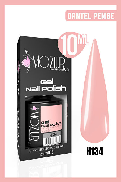 MOZIUR Kalıcı Oje Uv Led H134 (PEMBE SERİSİ) 10ml