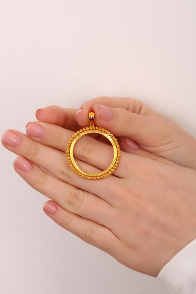 Altınkesesi 8 Ayar Altın Döküm Dorika Çerçeve Tam Altın Ziynet Boy