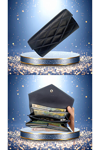 OEM Portofel din piele naturală -12 sloturi carduri, compartimente bancnote ș...